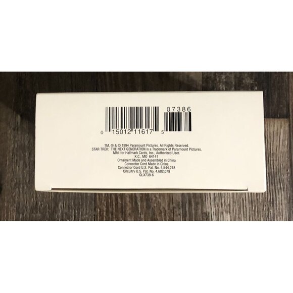 1993 Hallmark Ornament Star Trek The Next Generation Klingon Bird Of Prey New - Picture 3 of 3